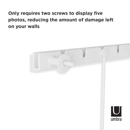 Umbra White Exhibit Gallery Picture Frame Set {5}