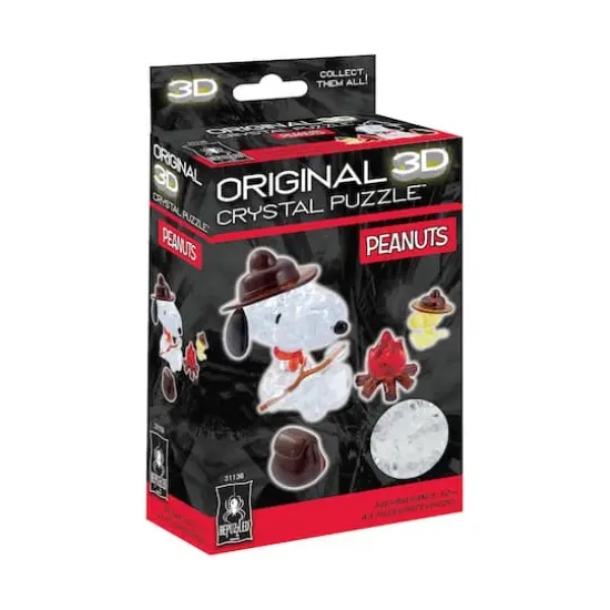 3D Crystal Puzzle - Peanuts Snoopy Campfire: 43 Pcs {3}