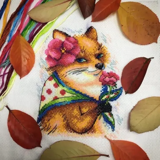MP Studia Beautiful Fox Cross Stitch Kit {4}
