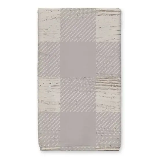 Our Cozy Kitchen Gray Check Tea Towel - Set of 2 {4}