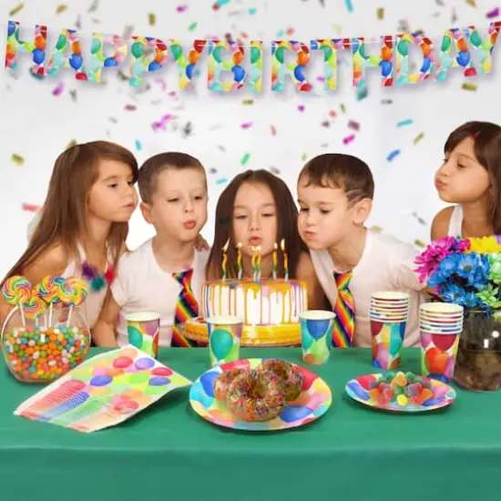 99 Piece Disposable Birthday Party Set {3}