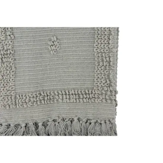 Hello Honey&reg; Grey Cotton Chenille Throw Blanket {5}