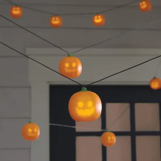 6ct. Animated Jack-O'-Lantern LED String Lights by Ashland&reg; {3}