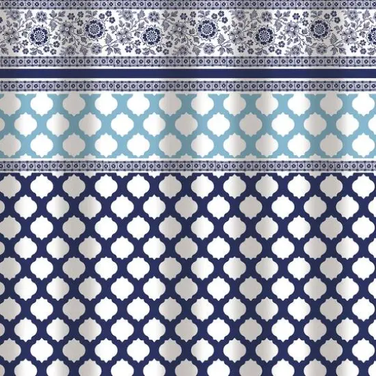 Bath Bliss Lattice Design Shower Curtain {6}