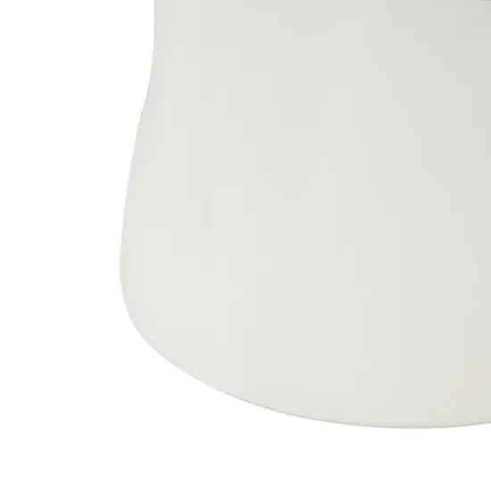 9" White Flower Decorative Ceramic Vase {5}