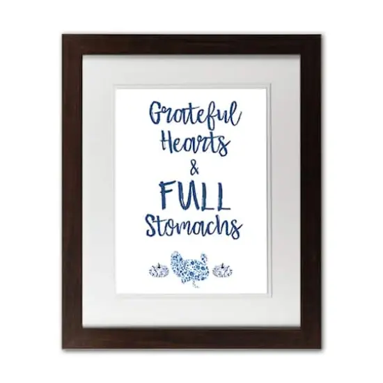 Full Stomachs Black Framed Print Wall Art {1}