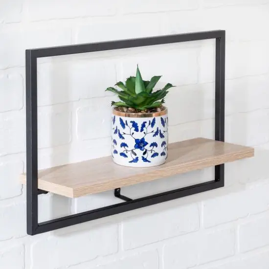 Honey Can Do Long Floating Wall Shelf {5}
