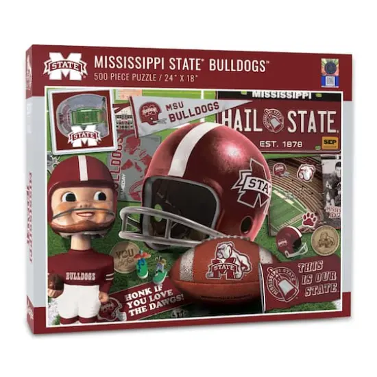 College Team Retro Series 500 Piece Puzzle Mississippi State Bulldogs {1}