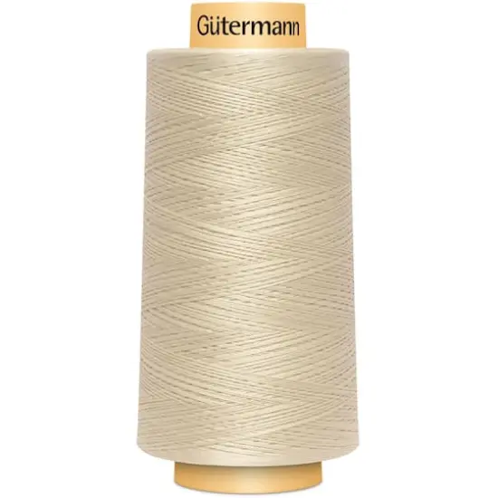 G&uuml;termann Natural Cotton Thread, 3,281yd. Cream {1}