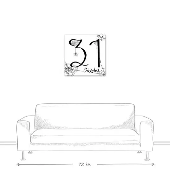 October 31 24" x 24" Canvas Wall Art {6}