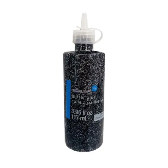 3.96oz. Glitter Glue by Creatology&trade; Black {1}