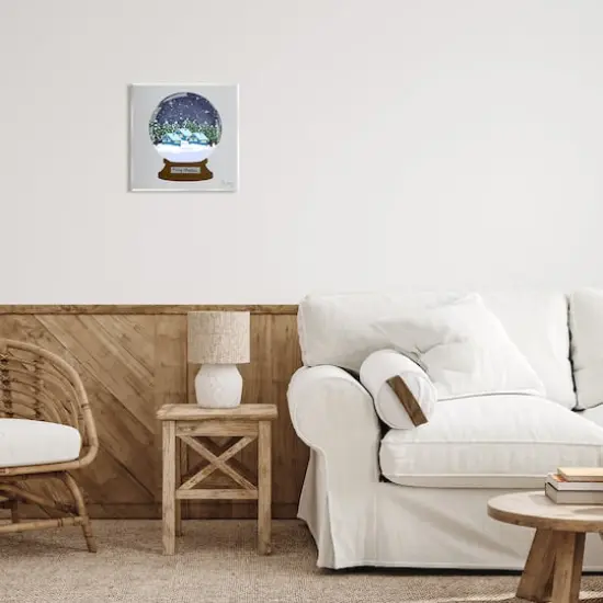 Stupell Industries Merry Christmas Winter Snow Globe Wall Art Plaque {3}