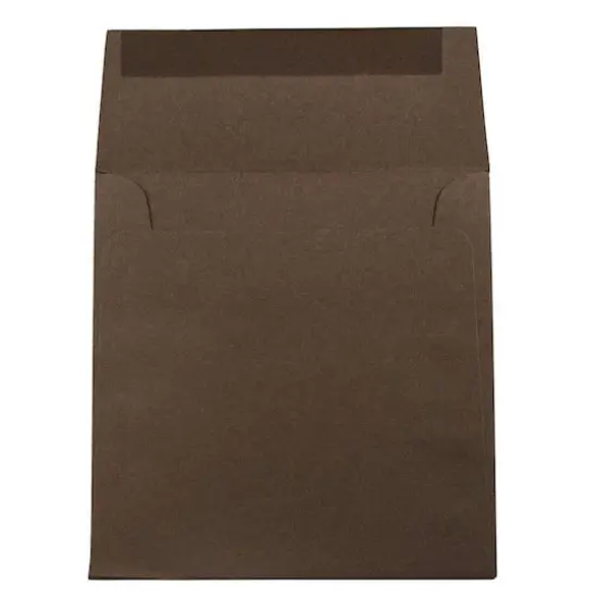 JAM Paper 5.5" x 5.5" Square Premium Invitation Envelopes, 25ct. Chocolate Brown {4}