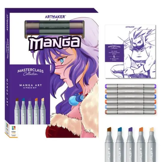 Hinkler Art Maker Masterclass Collection How to Draw Manga Kit {3}