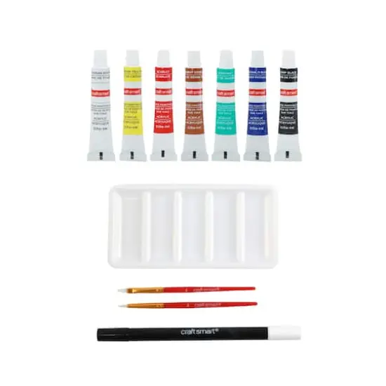 7" x 9" Raven & Moth Oval Canvas Painting Kit by Craft Smart&reg; {5}