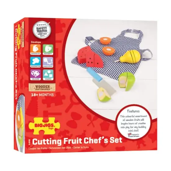 Wooden Cutting Fruit Chef's Set {1}