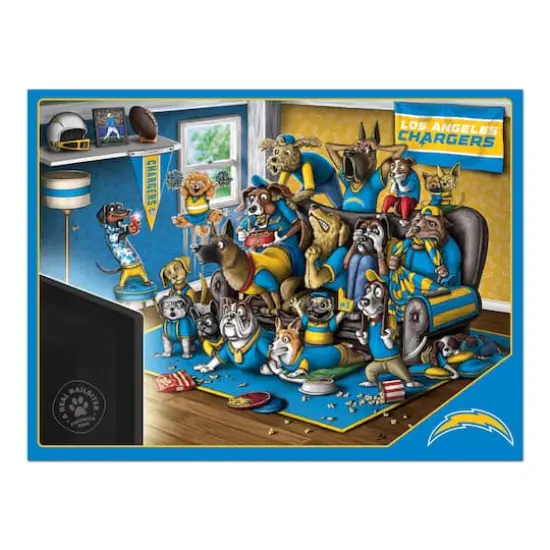 NFL Purebred Fans A Real Nailbiter 500 Piece Puzzle Los Angeles Chargers {5}