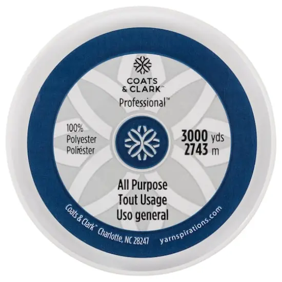 Coats & Clark&trade; Professional&trade; Thread, 3,000yd. White {7}