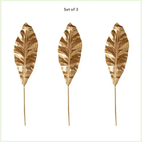 42" Gold Palm Stems, 3ct. {4}
