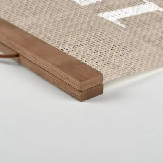 Est. 1776 Teak Hanging Canvas {3}