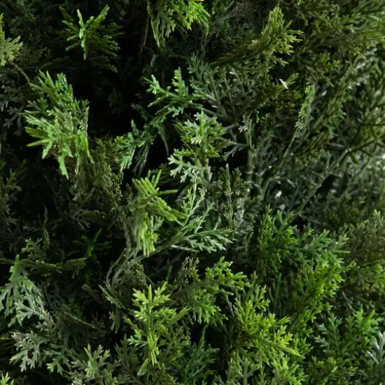 5ft. UV-Resistant Cedar Tree in White Planter {7}