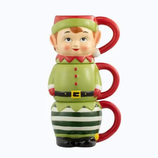 12oz. Elf Stacking Mug Set {1}