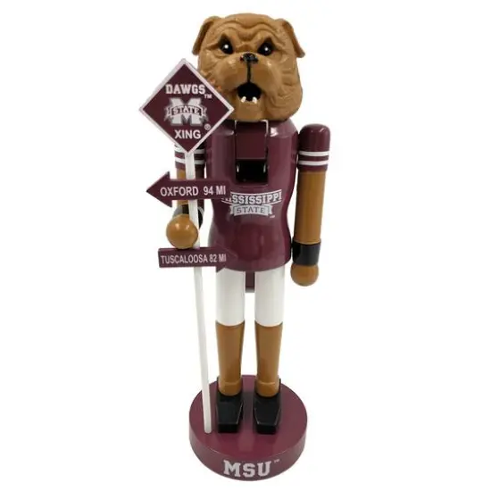 Santa's Workshop 12" Mississippi State University Rivalry Nutcracker {1}