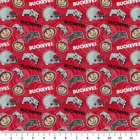 NCAA Ohio State University Buckeyes Cotton Fabric {3}