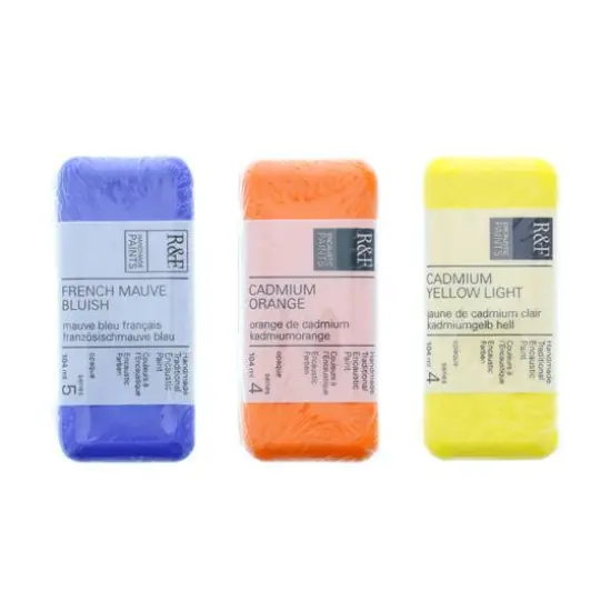 R&F&reg; Encaustic Paint Cake, 104mL Cobalt Green Light {2}