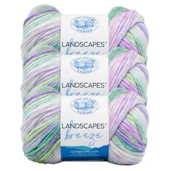 3 Pack Lion Brand&reg; Landscapes&reg; Breeze Yarn Rainforest {1}