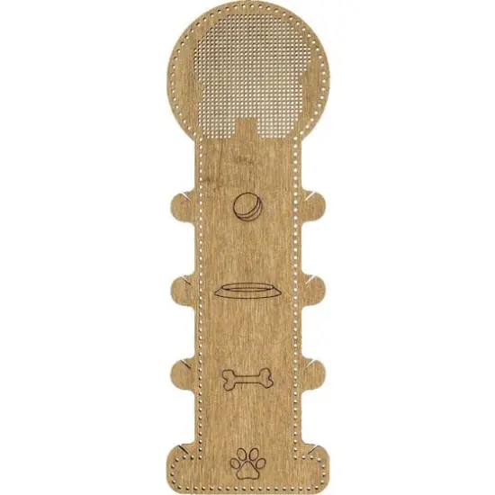 Wonderland Crafts Dog Embroidery Blank Wood Organizer {1}