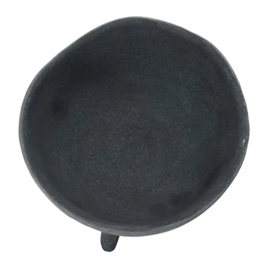 Hello Honey&reg; 5.5" Matte Black Footed Terra Cotta Planter {3}