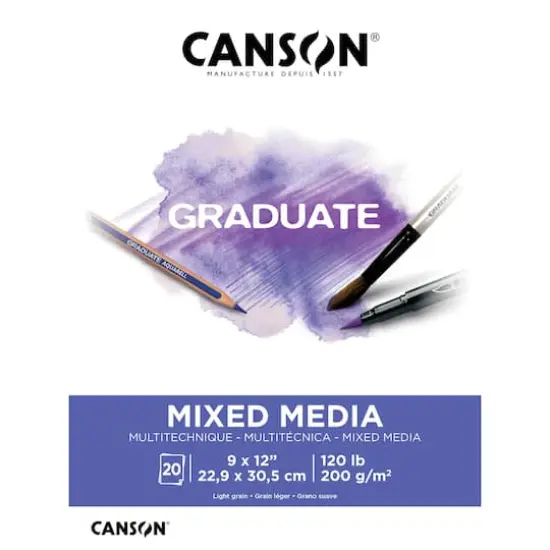 Canson&reg; Graduate Foldover Mixed Media Pad, 9" x 12" {1}