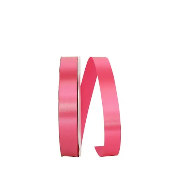 JAM Paper 7/8" x 100yd. Single Face Satin Allure Ribbon Azalea {1}