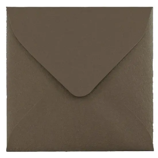 JAM Paper 3.13" x 3.13" Simpson Kraft Square Recycled Invitation Envelopes, 25ct. {1}