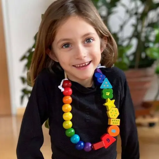 Extasticks Threading Lino Wooden Lacing Beads {5}