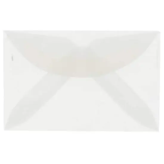JAM Paper 3Drug Clear Translucent Vellum Envelopes 100ct. {1}