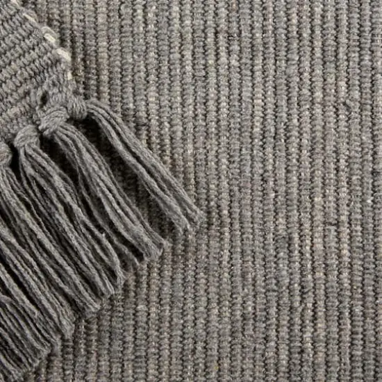 DII&reg; 2-Tone Ribbed Rug, 2.5ft. x 6ft. Gray/Off White {6}