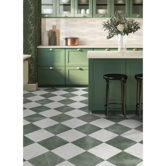 Chris Loves Julia Bonneville Peel & Stick Floor Tiles, 10ct. Jade {3}