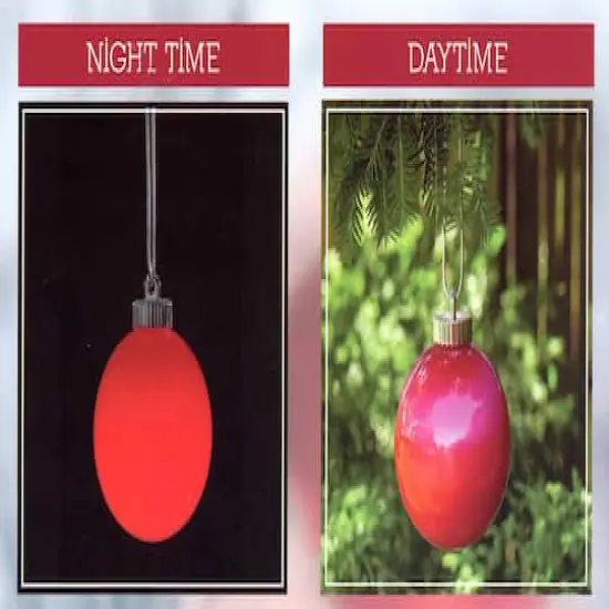 6" Red LED Shatterproof Ornaments, 3ct. {6}