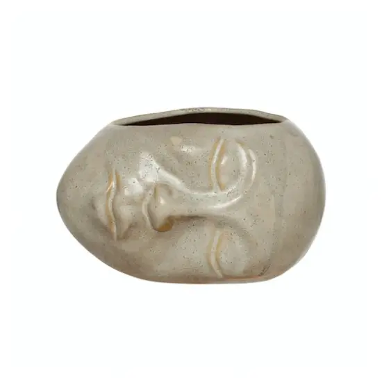 Hello Honey&reg; 6'' Reactive Glaze Stoneware Face Planter {1}