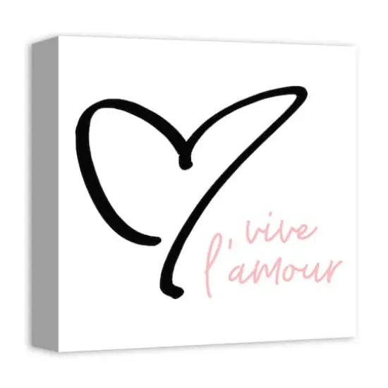Vive L'Amour Canvas Wall Art {3}