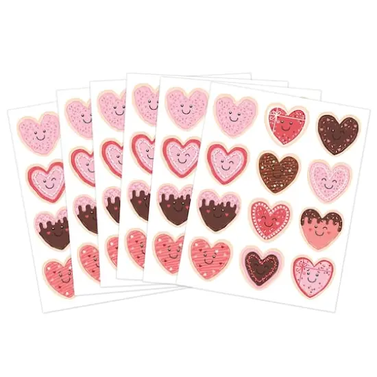 Teacher Created Resources&reg; Frosted Heart Cookies Stickers, 72 Per Pack, 12 Packs {4}