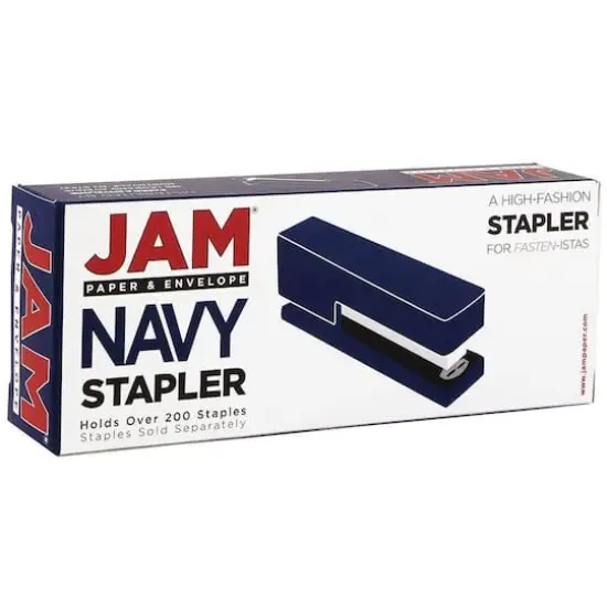 JAM Paper Stapler, Tape Dispenser & Staples Office Trio Kit Navy Blue/Blue {6}