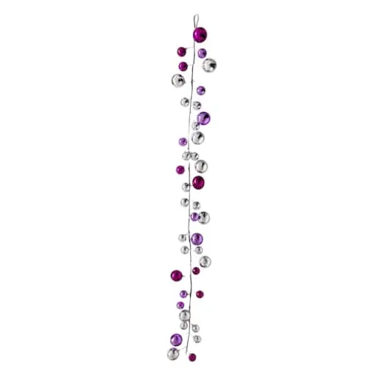6ft. Pink & Silver Disco Ball Garland by Ashland® {1}