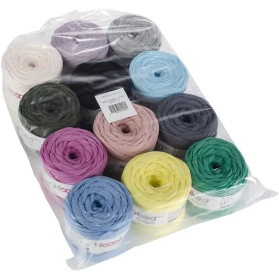 12 Pack: Hoooked Baby Zpagetti Unimix Yarn Set {3}