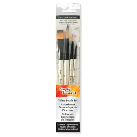 Simply Simmons Watercolor Synthetic 4 Piece Brush Set {1}
