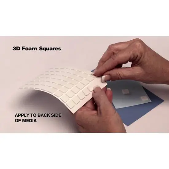 Scrapbook Adhesives by 3L&reg; 1mm Thin 3D Foam Square Packs, 10ct. {8}