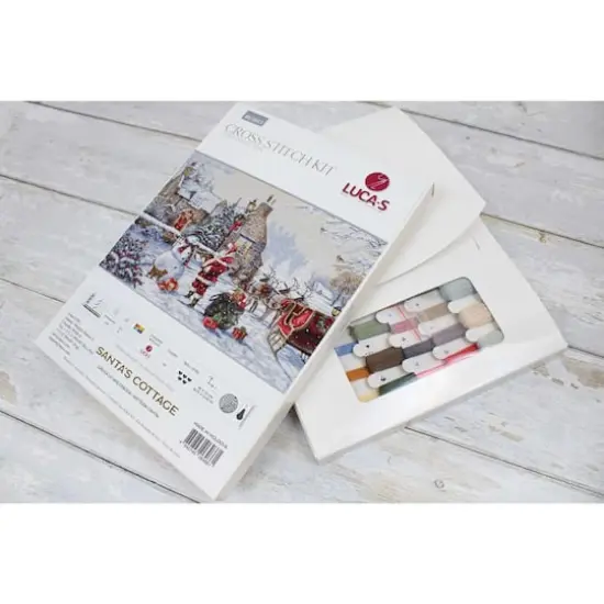 Luca-S Santa's Cottage Counted Cross Stitch Kit {4}