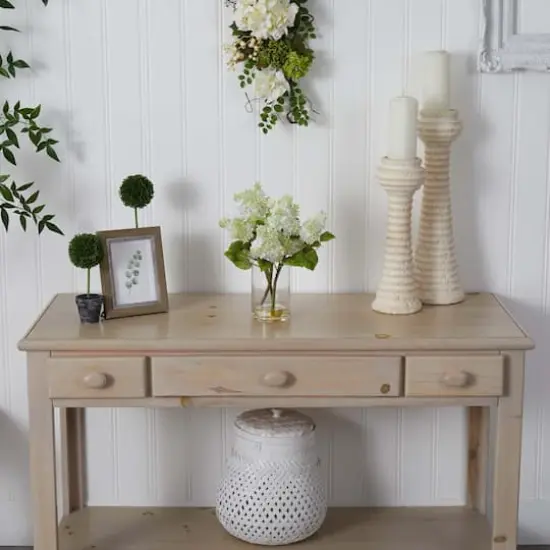 15" Lilac Arrangement in Glass Vase {9}